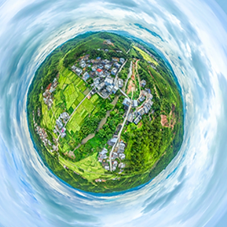 VR全景│航拍之 加庄村之冬天